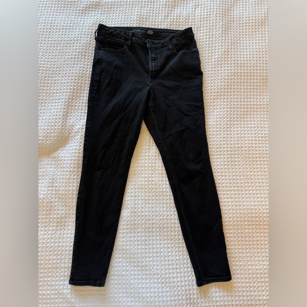 Old Navy Rockstar Super Skinny Secret Smooth Pockets Classic Black Women's Jeans